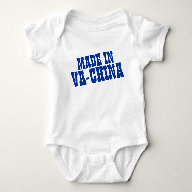 Made in VaChina Funny Baby Joke Strampler (Vorderseite)