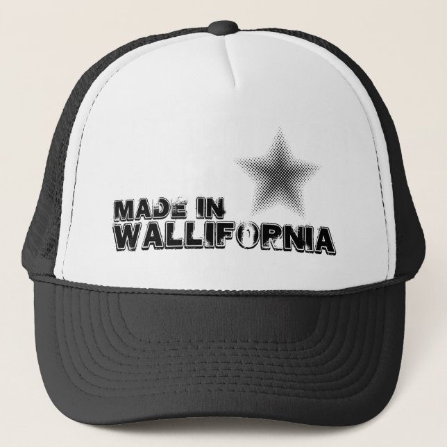 Made in Wallifornia Casquette Lastwagenfahrers Truckerkappe (Vorderseite)