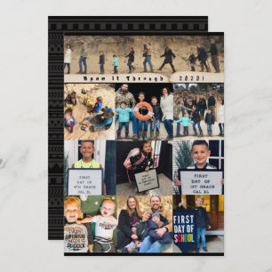 Made it Thru Family Foto Happy New Years Eve Card Einladung