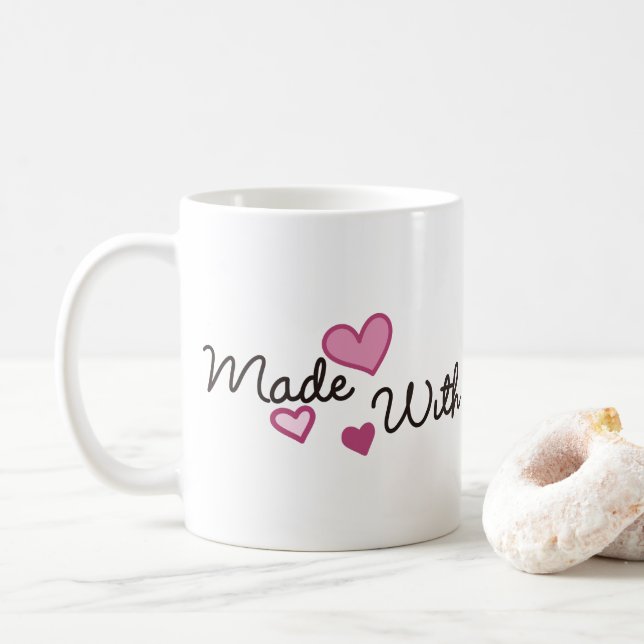 Made mit Liebe Kaffeetasse (Mit Donut)