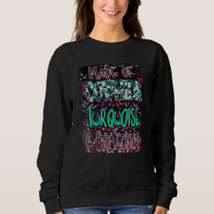 Made of Cowhide Turquoise und schlechte Cowgirl En Sweatshirt