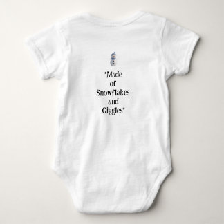 "Made of Snowflakes and Giggles", Karosserien Baby Strampler