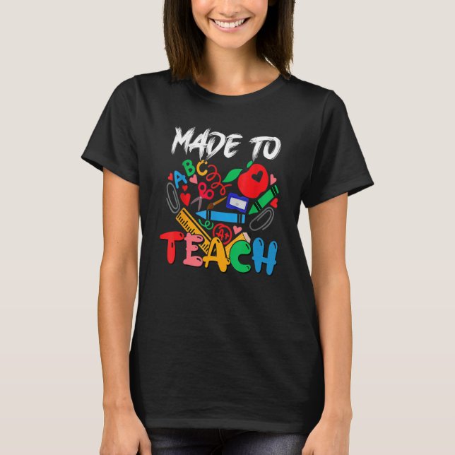 Made to lehring School Student Lehrer T-Shirt (Vorderseite)