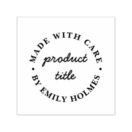 Made with Care | Modern Retro Bold Design Permastempel