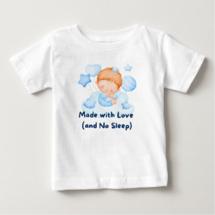 👶 "Made with Liebe (and No Sleep)" 💕 Baby T-shirt
