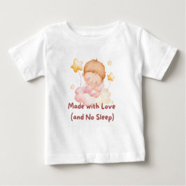 👶 "Made with Liebe (and No Sleep)" 💕 Baby T-shirt