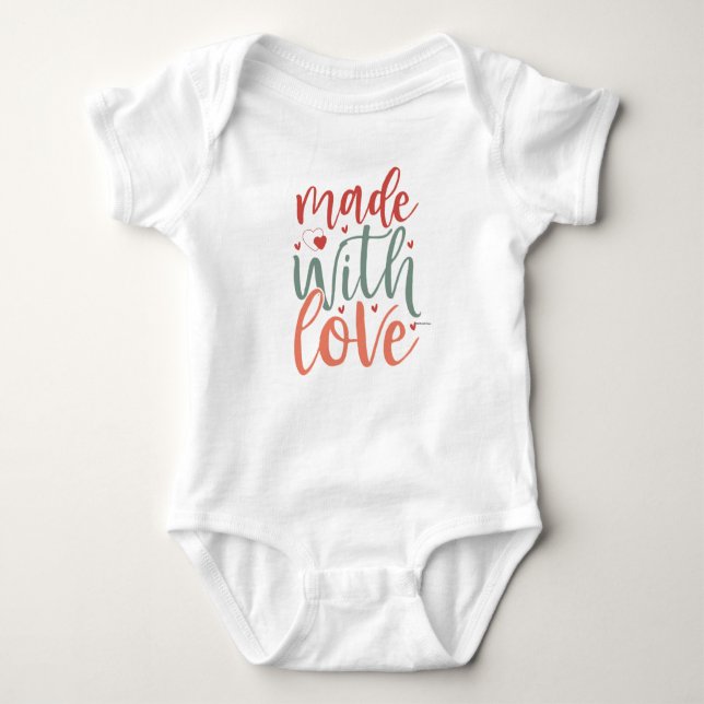 Made with Liebe - Baby Boy Bodysuit Baby Strampler (Vorderseite)