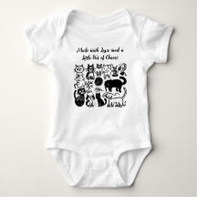 Made with Liebe & Chaos" Funny Baby T - Shirt - Ni