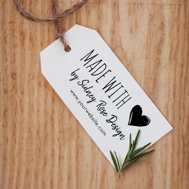 Made with Liebe Doodled Heart & Name Gummistempel (Von Creator hochgeladen)