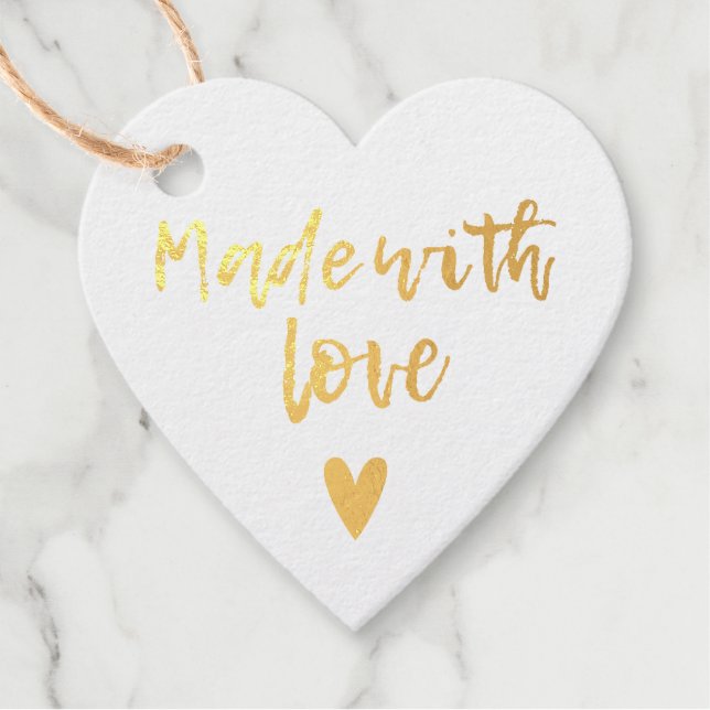 Made with Liebe Geschenkanhänger (Vorderseite)