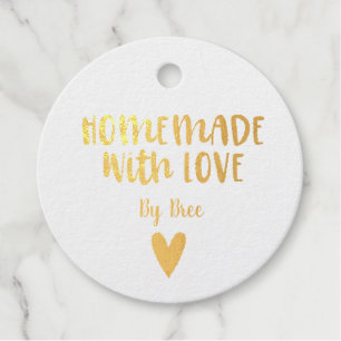 Made with Liebe Gold Foil Fevor Tags