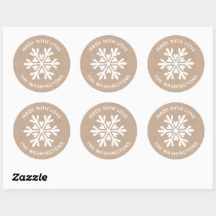 Made with Liebe Kraft Christmas Snowflake Sticker