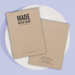 Made with Liebe Kraft Earring Display Card