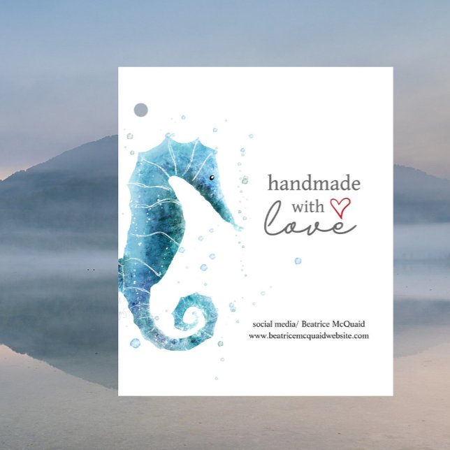 Made with Liebe | Meerpferd Geschenkanhänger (Von Creator hochgeladen)