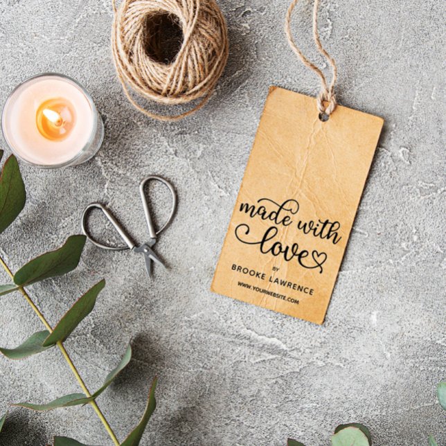 Made with Liebe Niedlich Heart Script Gummistempel (Von Creator hochgeladen)