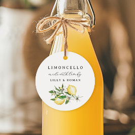 Made with Liebe Round Limoncello Geschenkanhänger