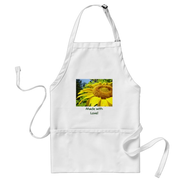 Made with Liebe! Schürze Sommergelbe Sonnenblume (Vorne)