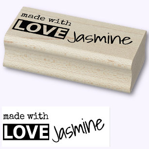 Made with Liebe Simple Stylish Text Individuelle N Gummistempel