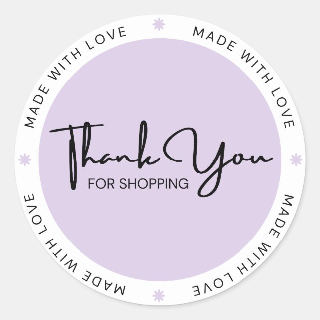 Made with Love Stickers  (Vorderseite)