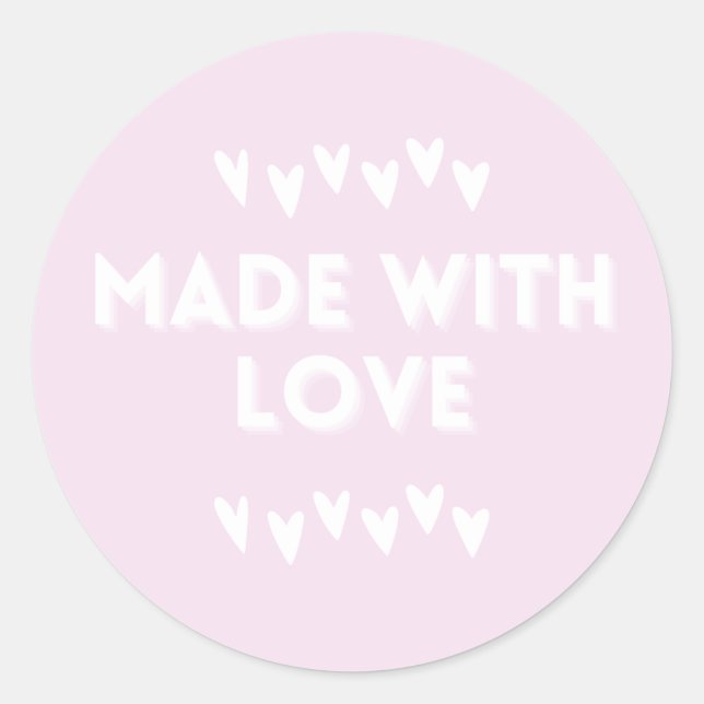 MADE WITH LOVE STICKERS (Vorderseite)