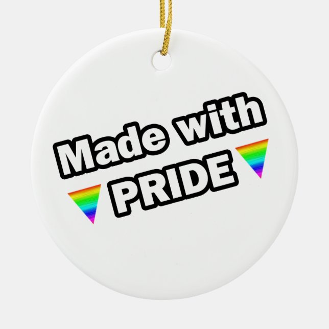 Made with Pride Keramikornament (Vorne)