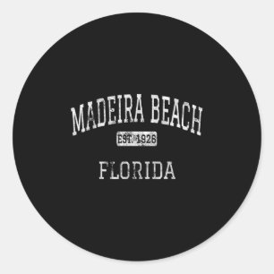 Madeira Beach Florida Fl Vintag Runder Aufkleber