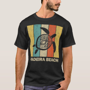 Madeira Beach Florida Retro 80er Tribal Sea Turtle T-Shirt