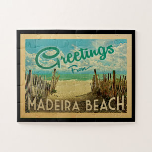Madeira Beach Vintage Travel Puzzle