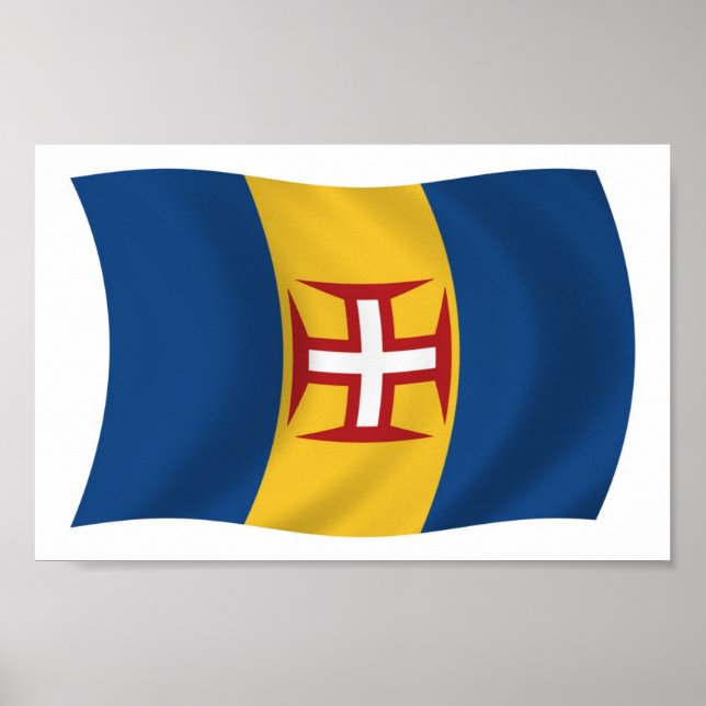 Madeira Flag Poster Print (Vorne)