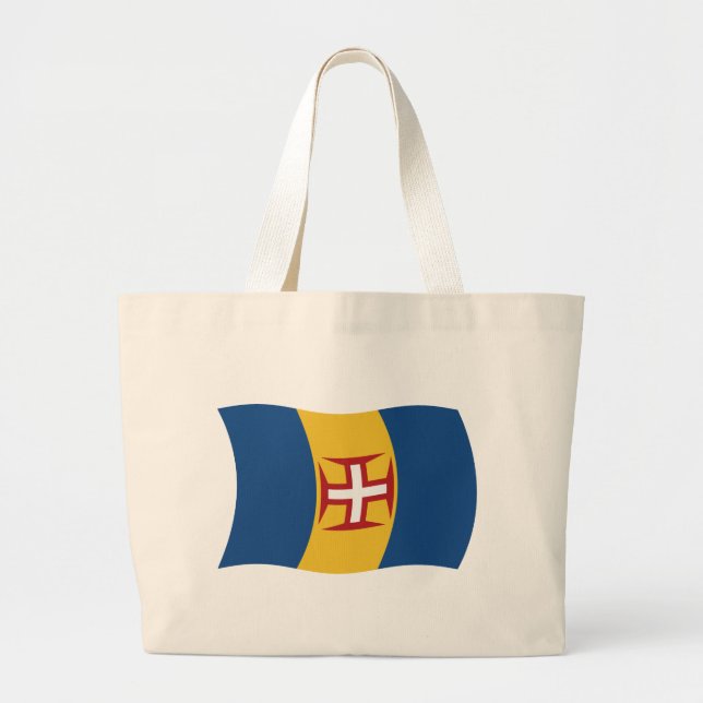 Madeira Flag Tote Bag Jumbo Stoffbeutel (Vorne)