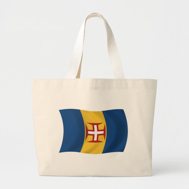 Madeira Flag Tote Bag Jumbo Stoffbeutel (Vorne)