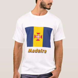 Madeira-Flagge mit Namen T-Shirt