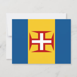Madeira-Flagge Postkarte