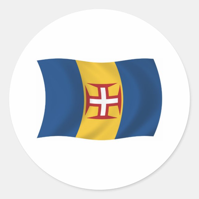 Madeira Flaggen Aufkleber (Vorderseite)