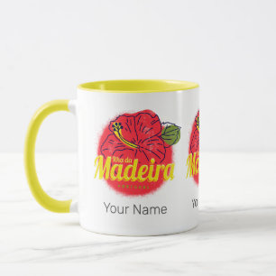Madeira Hibisken Blume Island Portugal Souvenir Tasse