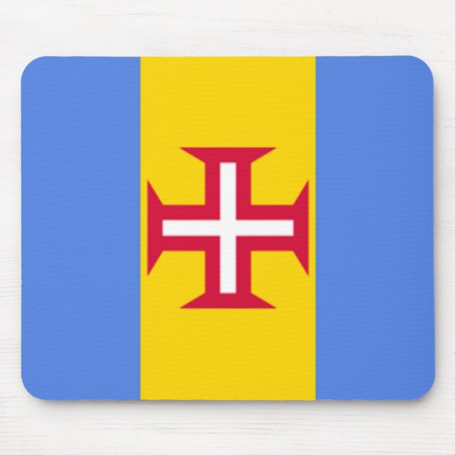 Madeira-Insel-Flagge Mousepad (Vorne)