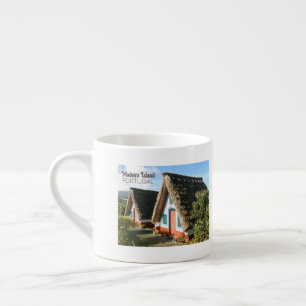 Madeira Island Foto mit typischen Häusern, Portuga Espressotasse