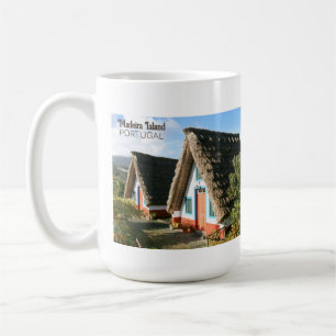 Madeira Island Foto mit typischen Häusern, Portuga Kaffeetasse