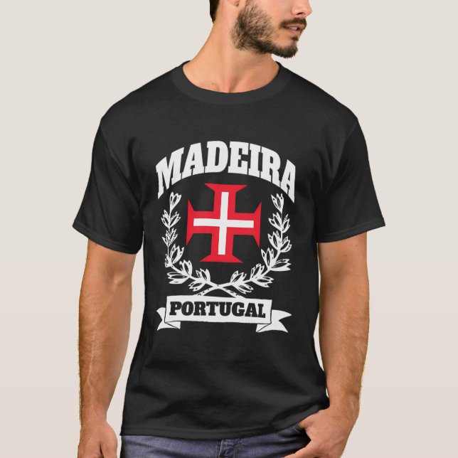 Madeira Island Portugal Thema Portugiesischer Prid T-Shirt (Vorderseite)