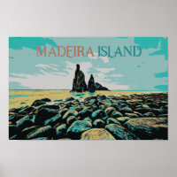 Madeira Island ribeira da Janela Beach, Portugal