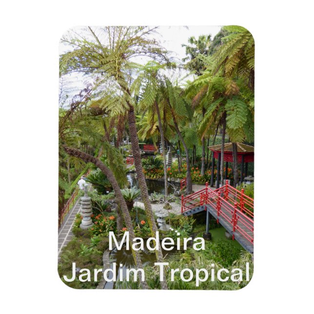 Madeira - Jardim Tropical Magnet (Vertikal)