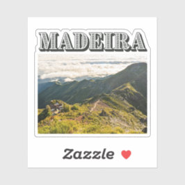 Madeira PIco Ruivo view, Travel Photo Aufkleber
