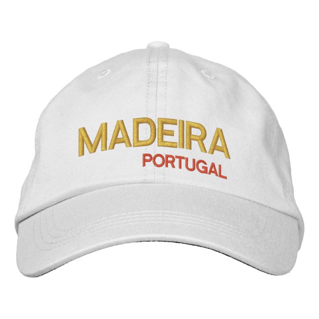 Madeira* Portugal Bestickte Kappe (Vorderseite)