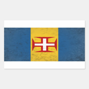 Madeira Rechteckiger Aufkleber