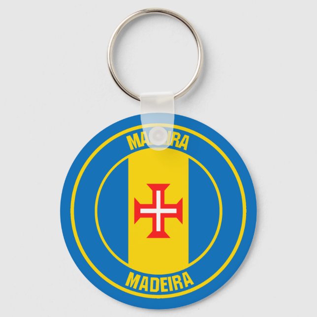 Madeira-RundEmblem Schlüsselanhänger (Vorderseite)