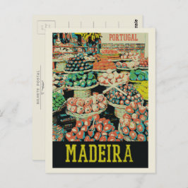 Madeira - traditionelles Beispiel für den Markt Po Postkarte