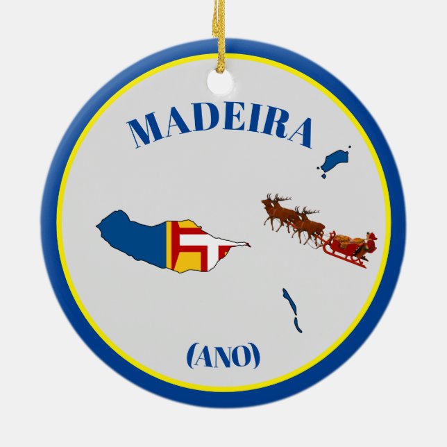 Madeira Vacation Keramik Ornament (Hinten)
