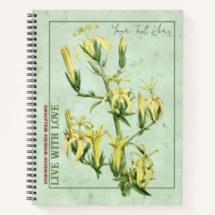 Madeiran Marvel: Musschia wollastonii Notebook Notizbuch