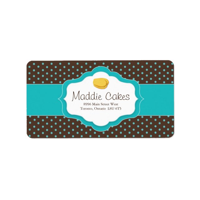 Madeleine Cookies Address Labels Adressaufkleber (Vorne)