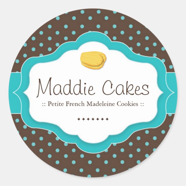 Madeleine Cookies Polk a Dot Stickers (Vorderseite)